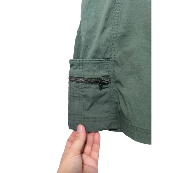 Athleta Trekkie Skort Skirt Womens Size 6 Green Cargo Outdoors Hiking Athleisure